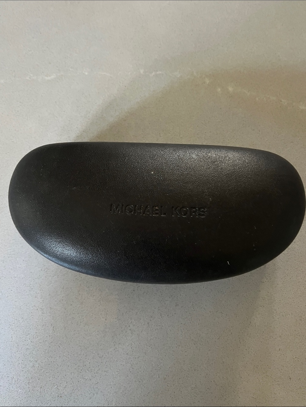 Michael Kors Dark Brown Hard Shell Eyewear Case